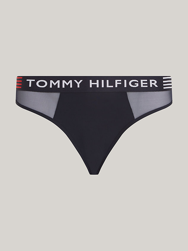 blue th stretch logo waistband briefs for women tommy hilfiger