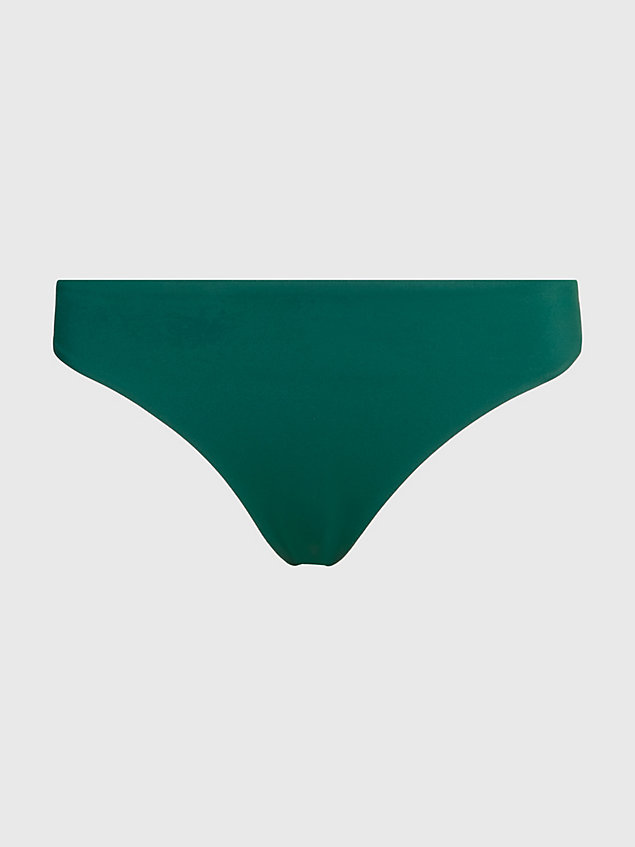 green dół od bikini z logo dla kobiety - tommy hilfiger