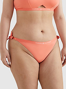 Dames Kleding voor voor Strandkleding voor Bikinis en badpakken Tommy Hilfiger Vrouwen Side Tie Cheeky Bikinibroekjes in het Roze 