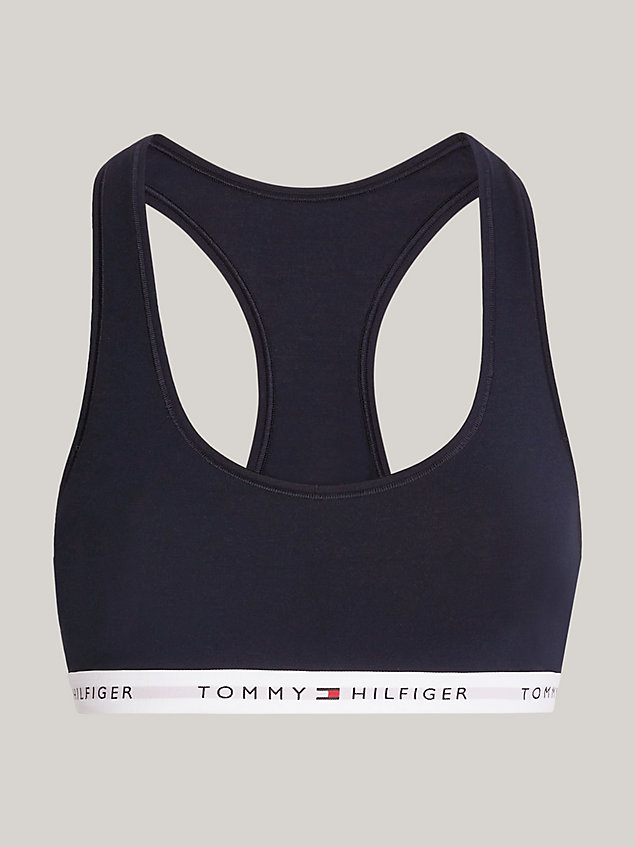 blue tommy icons unlined bralette for women tommy hilfiger
