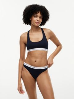 Tommy Icons Unlined Bralette — Blue 1