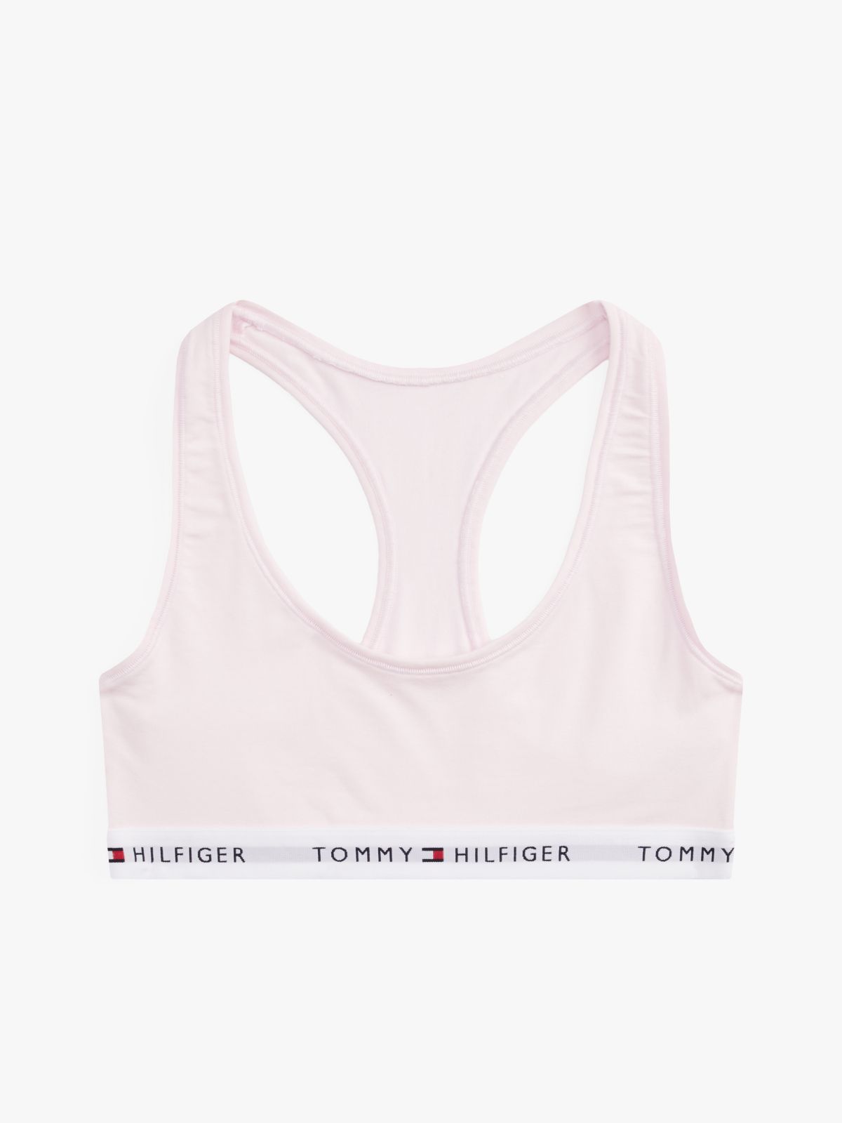 Tommy Icons Unlined Bralette — Pink