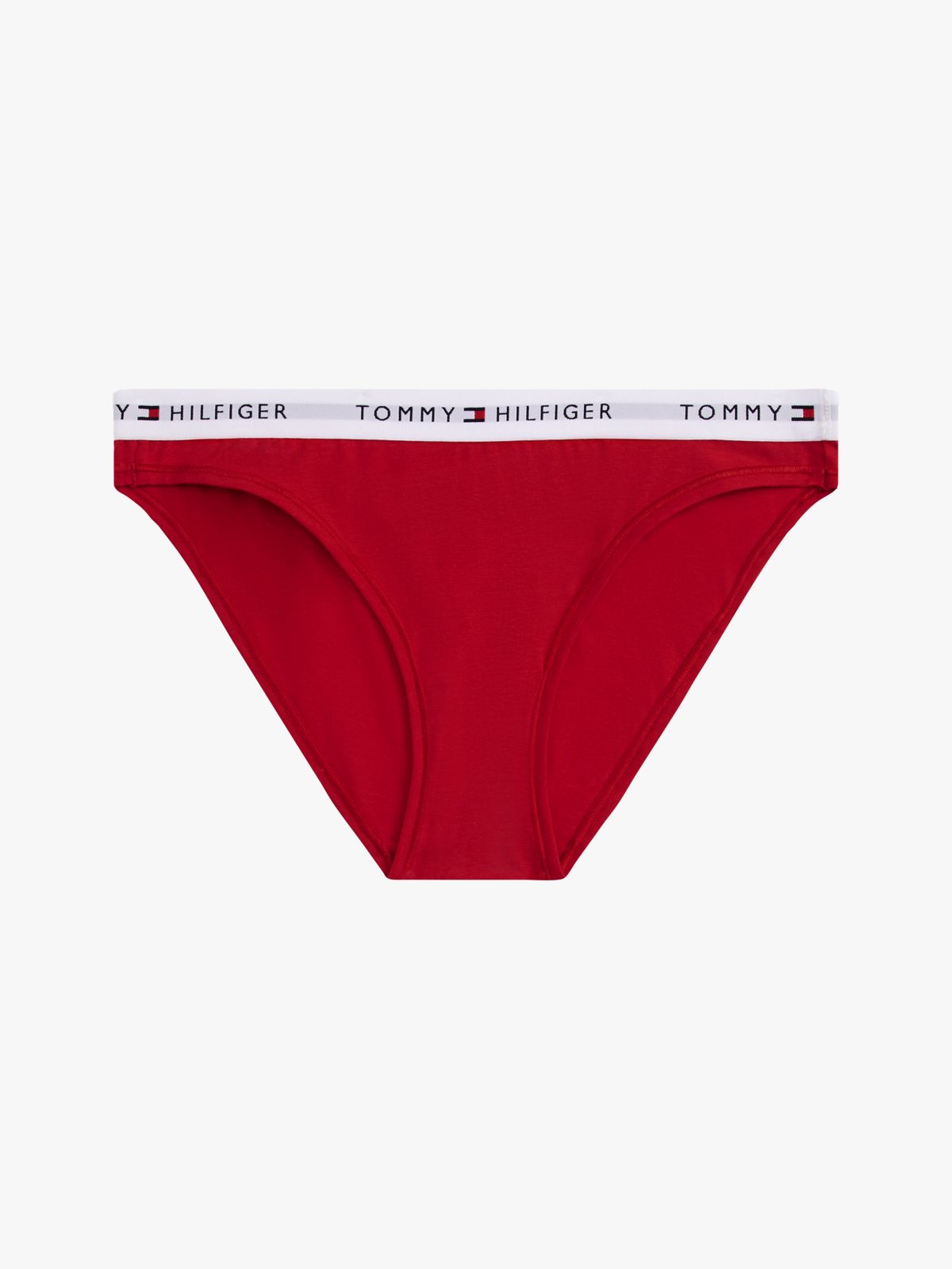 Repeat Logo Waistband Briefs — Red