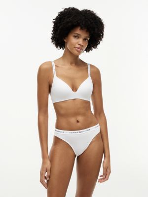 white repeat logo waistband briefs for women tommy hilfiger