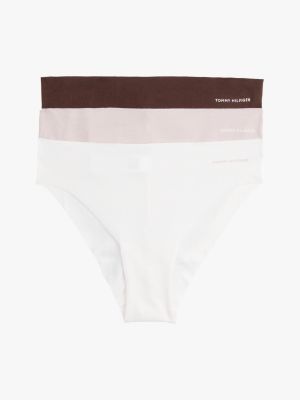 multi 3er-pack unvernähte brazilian-slips für damen - tommy hilfiger