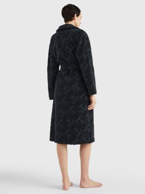 Monogram Jacquard Bathrobe BROWN Tommy Hilfiger