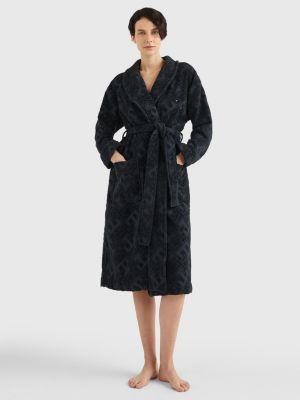 Monogram Jacquard Bathrobe BROWN Tommy Hilfiger
