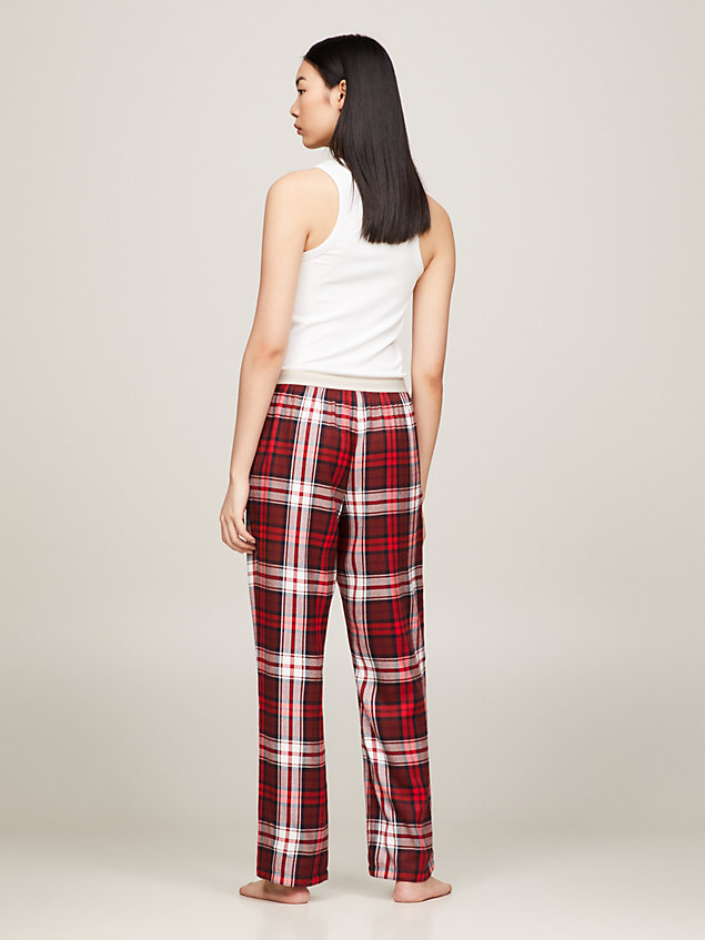 red th original flannel lounge bottoms for women tommy hilfiger