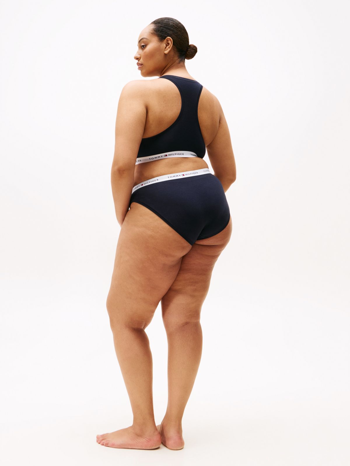 Curve Tommy Icons Racer Back Unpadded Bralette — Blue