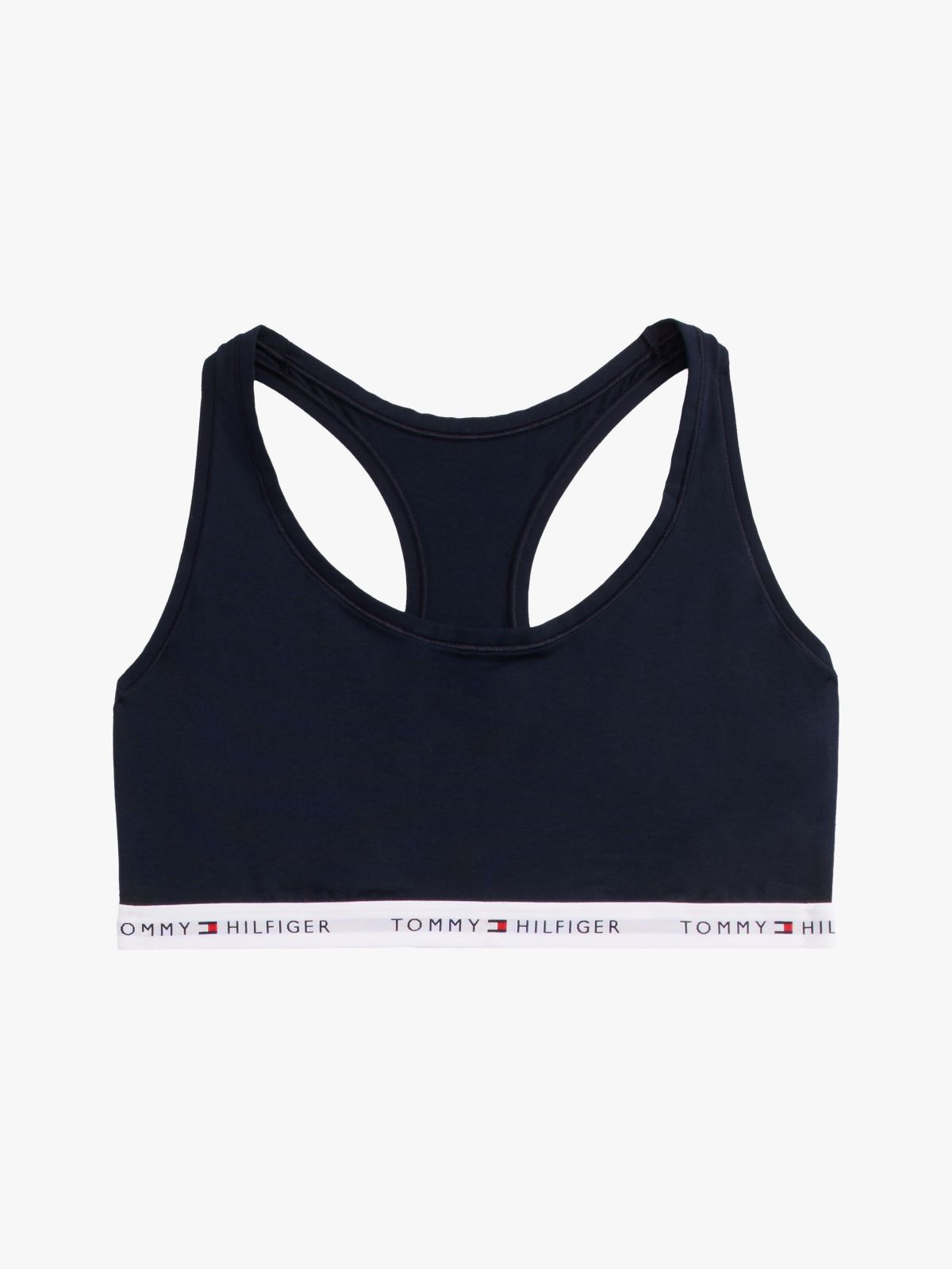 Curve Tommy Icons Racer Back Unpadded Bralette — Blue