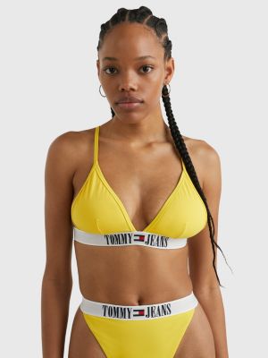 Archive Logo Underband Triangle Bikini Top YELLOW | Tommy Hilfiger