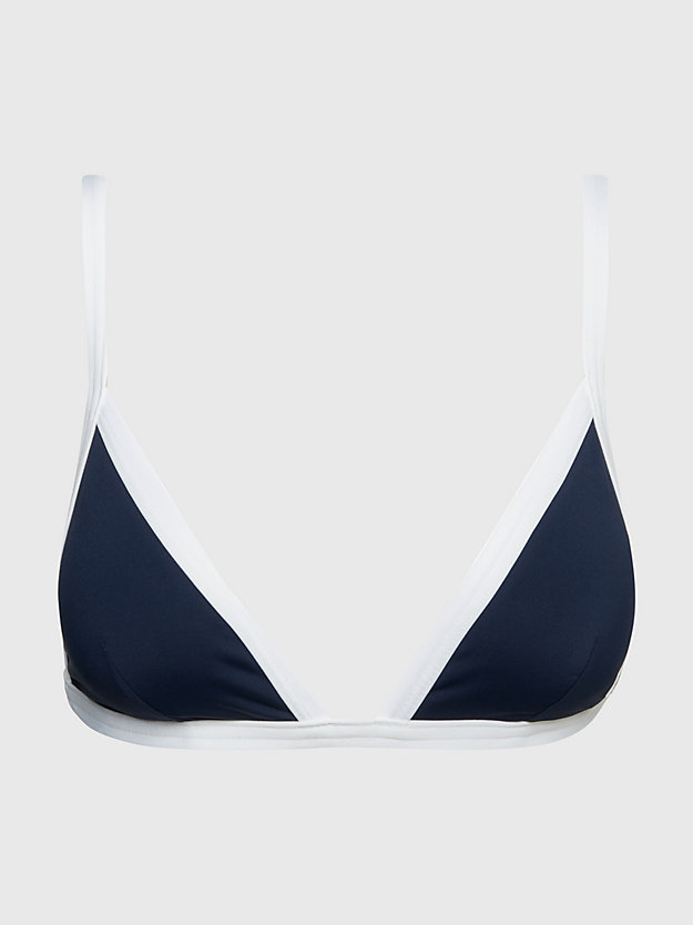 TWILIGHT NAVY Essential Triangle Bikini Top for women TOMMY JEANS