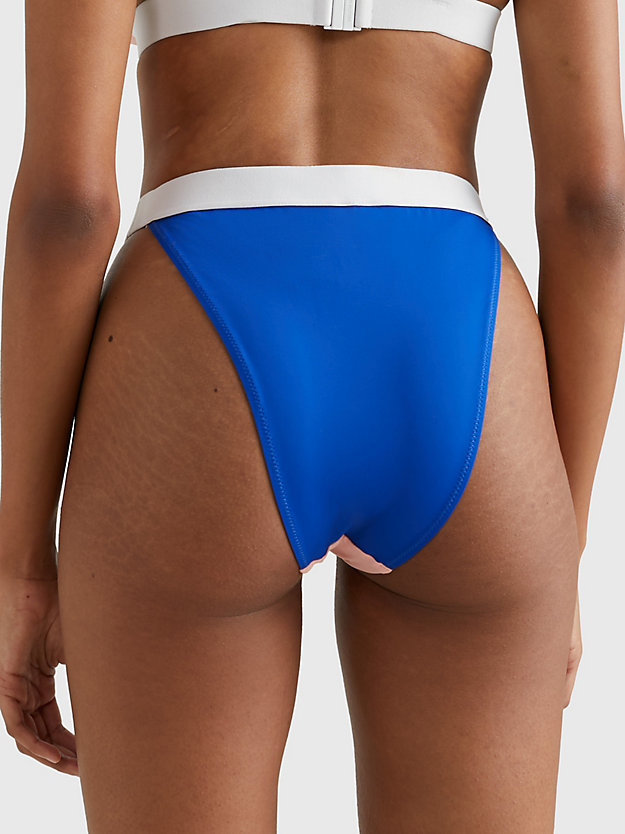 COSMETIC PEACH Archive High-Leg Logo Bikini Bottoms for women TOMMY JEANS