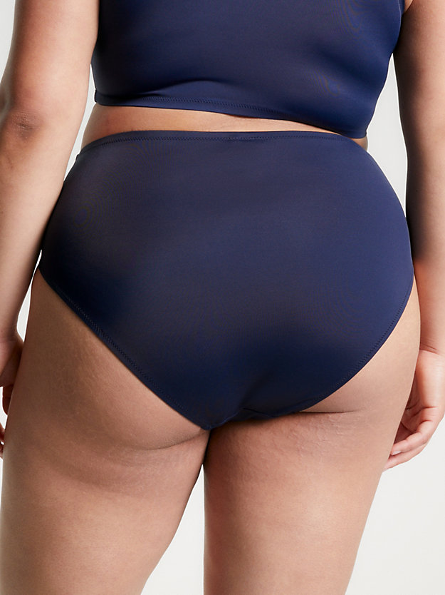 TWILIGHT NAVY Archive High Rise Logo Bikini Bottoms for women TOMMY JEANS
