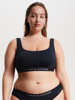 bikini bralette original motif vichy bleu pour femmes tommy hilfiger