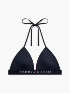 TH Original Foam Triangle Halterneck Bikini Top — Blue 7