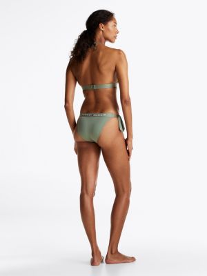 top bikini a triangolo th original verde da donne tommy hilfiger