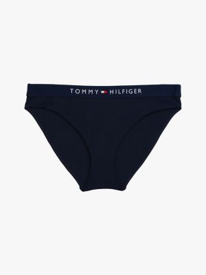 bas de bikini original classique bleu pour femmes tommy hilfiger