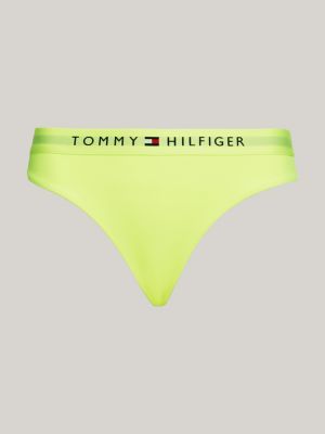 culotte bikini original con logo verde da donne tommy hilfiger