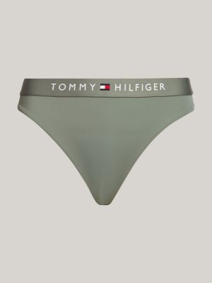 culotte bikini original con logo verde da donne tommy hilfiger