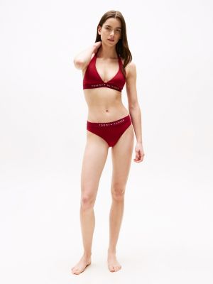 rot original klassische bikinihose für damen - tommy hilfiger