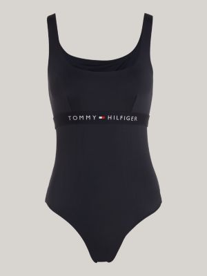 Check One-Piece Swimsuit | Blue | Tommy Hilfiger