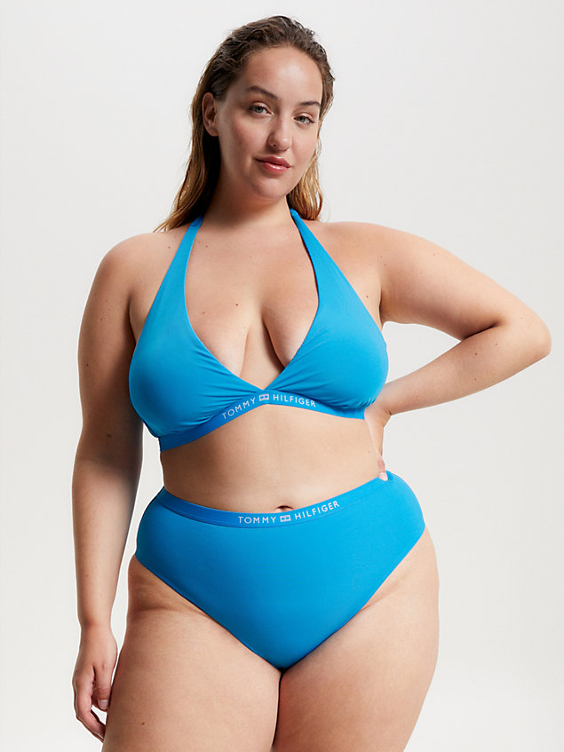 blue tonal logo cheeky bikini bottoms for women tommy hilfiger