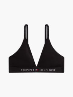 Unlined Logo Underband Triangle Bra — Pink 7