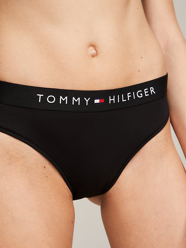 black th original logo waist briefs for women tommy hilfiger