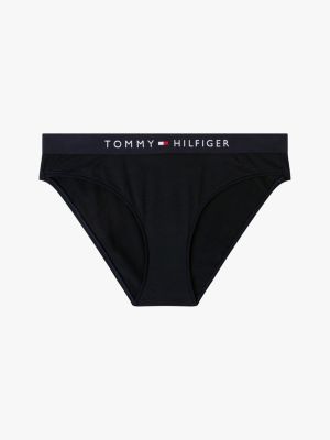 blau original slip mit logo auf dem taillenbund für damen - tommy hilfiger