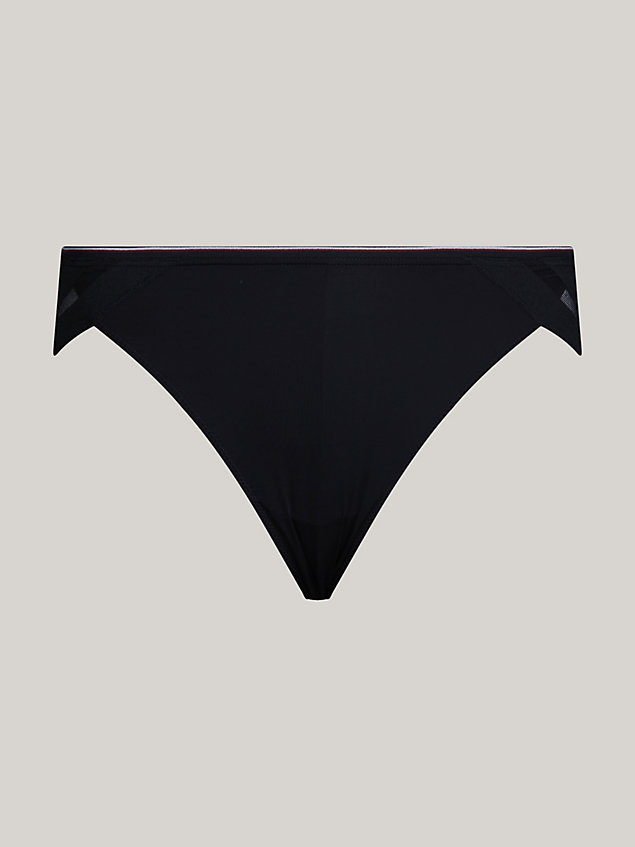 black majtki od bikini z paskiem global dla kobiety - tommy hilfiger