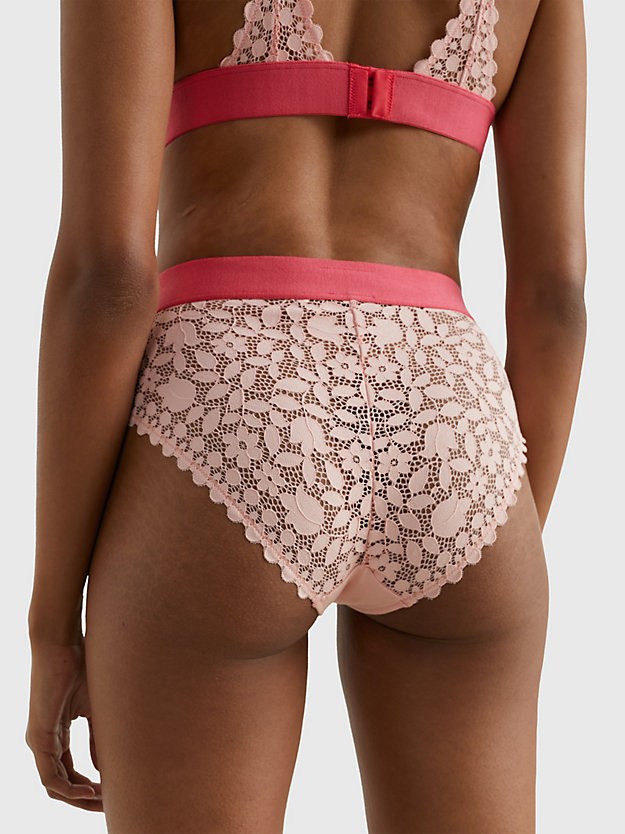 COSMETIC PEACH Signature Waistband Lace Briefs for women TOMMY JEANS