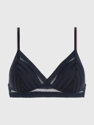 TOMMY HILFIGER Signature Tape Unpadded Triangle Bralette