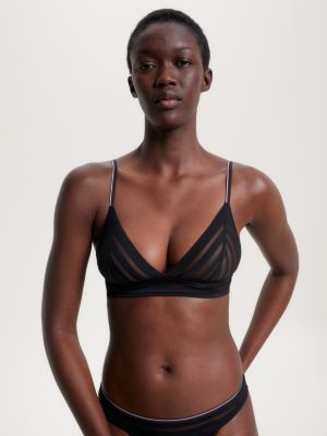 Tommy Hilfiger UNLINED TRIANGLE - Triangle bra - black 