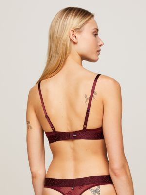 TH Monogram Mesh Unlined Triangle Bralette