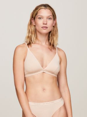 Tonal logo unlined cheap triangle bra