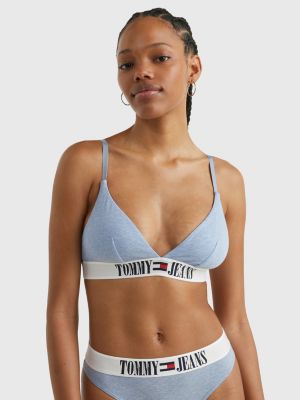 Archive Unlined Triangle Bra, Blue