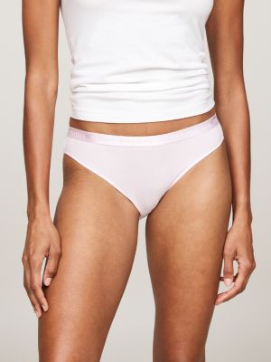 3 pack slip everyday luxe con logo rosa da donne tommy hilfiger