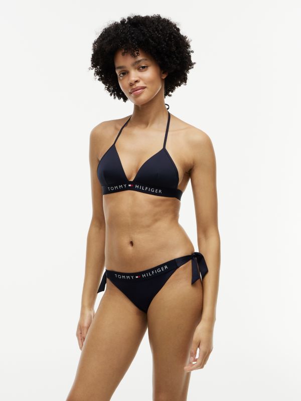 Original Cheeky Side Tie Bikini Bottoms — Blue