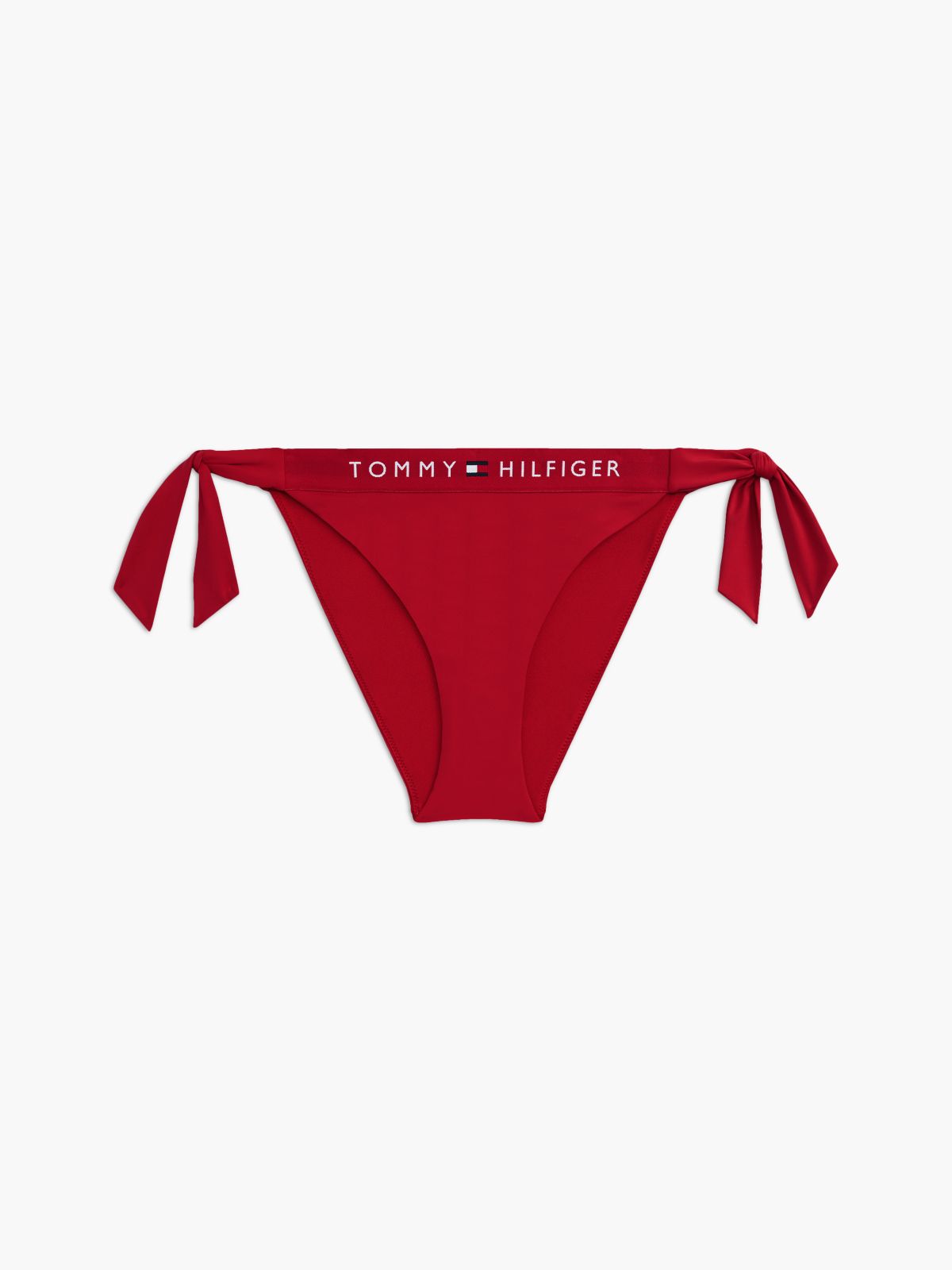 Original Cheeky Side Tie Bikini Bottoms — Red