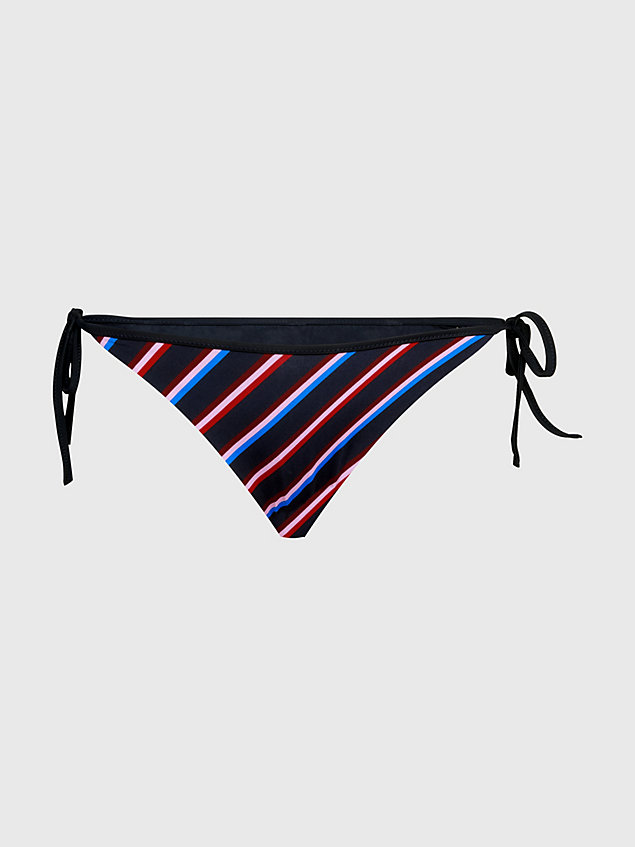 blue stripe string side tie bikini bottoms for women tommy hilfiger