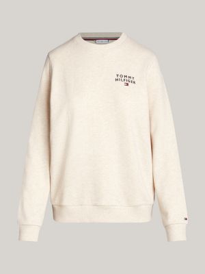 Original Lounge Sweatshirt mit Logo Beige Tommy Hilfiger