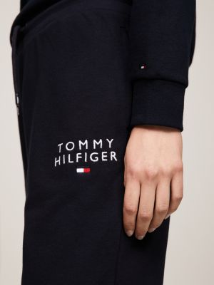 Sinewi laat staan Stoffig Toelopende jogger met boorden | BLAUW | Tommy Hilfiger