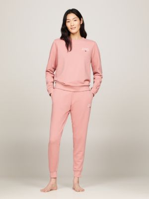 pink th original lounge-jogginghose mit bündchen für damen - tommy hilfiger