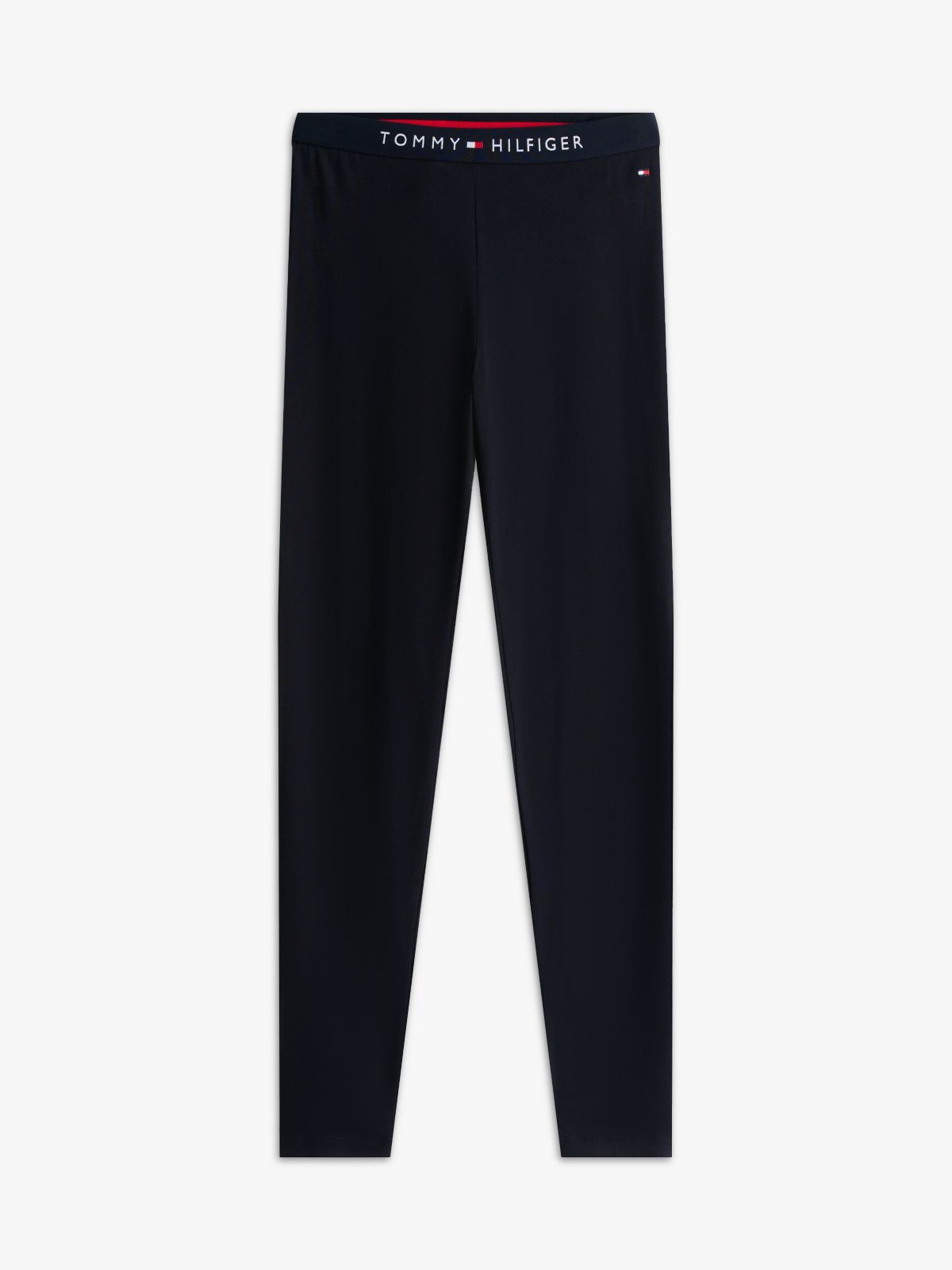 Logo Waistband Full Length Leggings — Blue