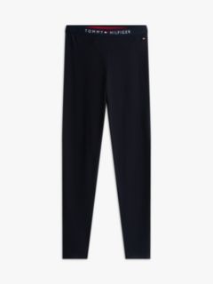Logo Waistband Full Length Leggings — Blue 6