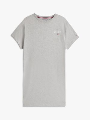 grey half sleeve t-shirt nightdress for women tommy hilfiger