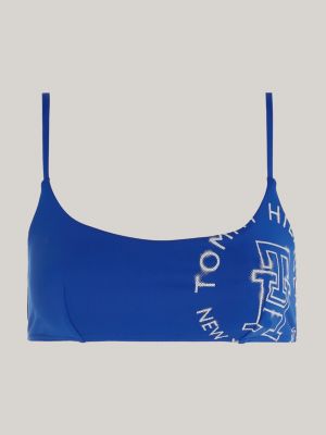 Tommy Hilfiger Logo Strap Bralette in Blue