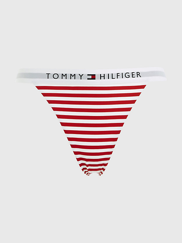TH ORIGINAL STRIPE / PRIMARY RED Original Breton Stripe Bikini Bottoms for women TOMMY HILFIGER