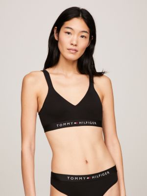 black original gepolstertes push-up-bralette für damen - tommy hilfiger